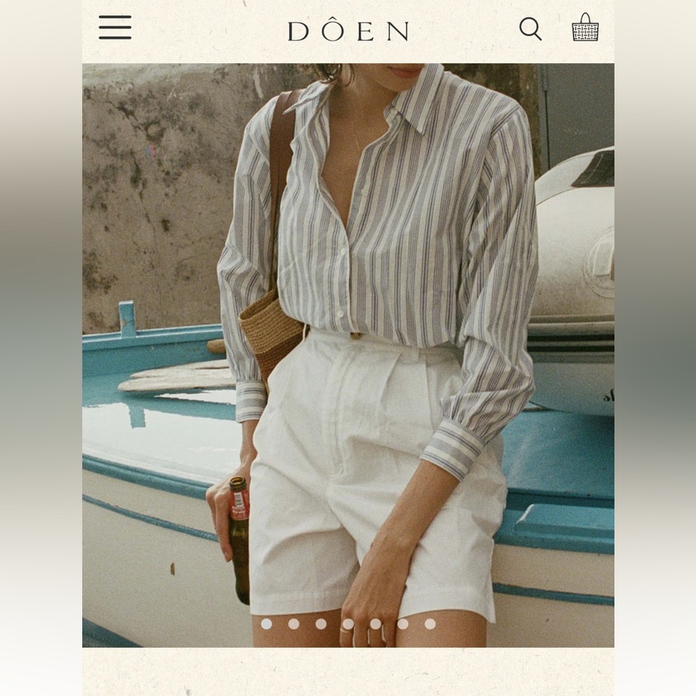 SHOP DOEN - DANETTE SHORT - SALT - SIZE 6
